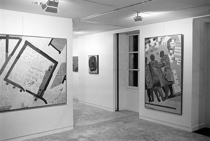 photo noir et blanc de l'exposition de pierre antoniucci