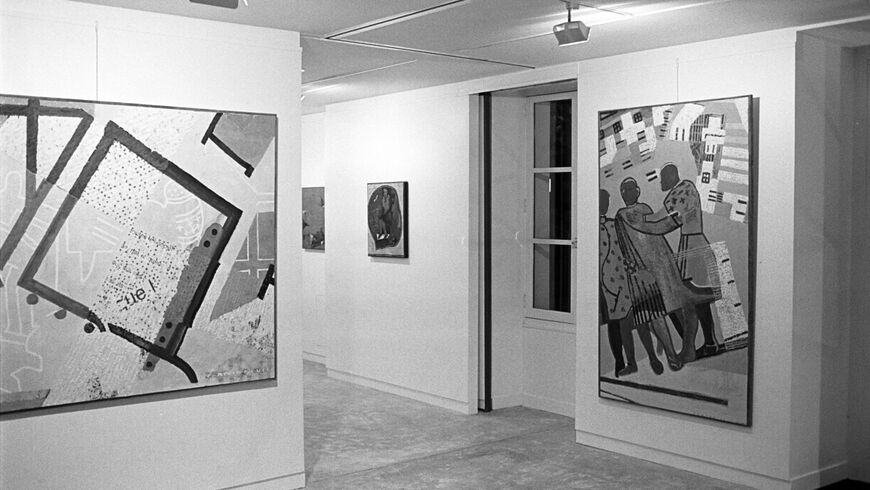 photo noir et blanc de l'exposition de pierre antoniucci
