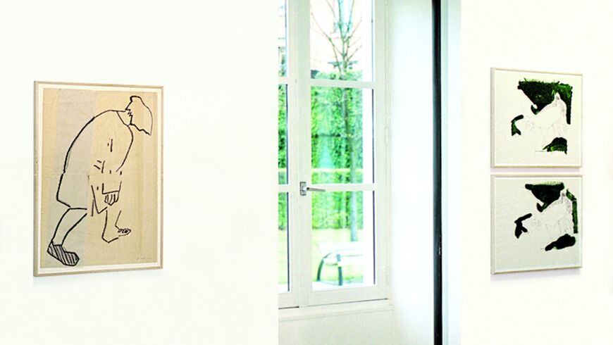 photo vue exposition pierre buraglio dessin et portrait